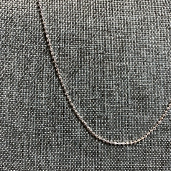 20" Stainless 1mm Faceted Ball Chain. (468) - Picture 3 of 3